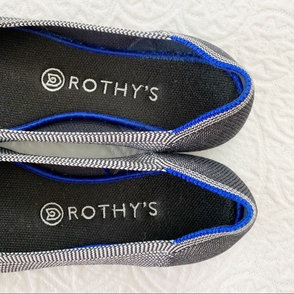 Rothy’s Grey Birdseye Rounded-Toe Flats (Sz 7) - Picture 7 of 9